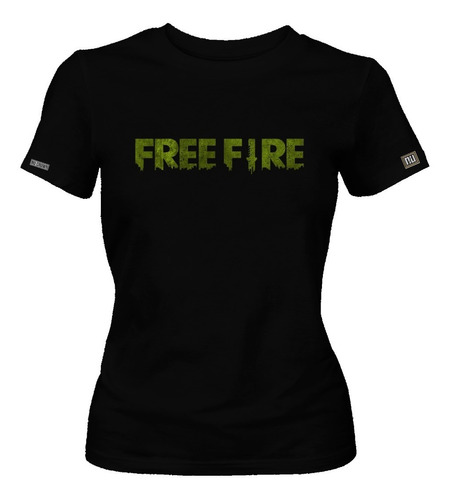 Camiseta Logo Free Fire Freefire Dama Mujer Edc