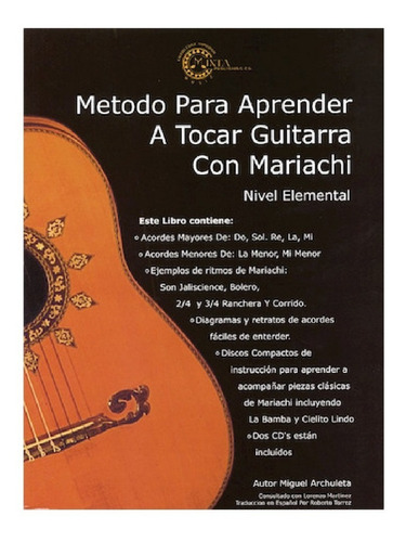 Método Para Aprender A Tocar Guitarra Con Mariachi, N.elemen