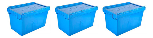 Cajón Apilable Comercial Unilux Clopl50a Color Azul Claro
