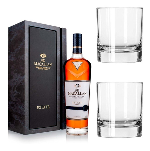 Whisky The Macallan Estate + 2 Vasos De Regalo!