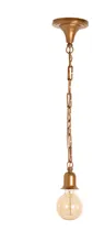 Comprar Colgante Florón Portalámp Con Cadena 120 Cm Bronce Cobre X 1