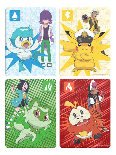 Rompecabezas 4 En 1 Pokémon Horizon 60 Pzas