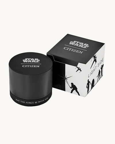 Reloj Citizen Yoda Star Wars Original Para Caballero E-watch Color de la correa Negro Color del bisel Negro Color del fondo Café