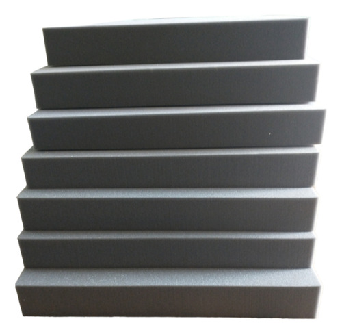 Goma Espuma De 35 Kg De Densidad (se Hacen Cortes A Medida) Gris Liso