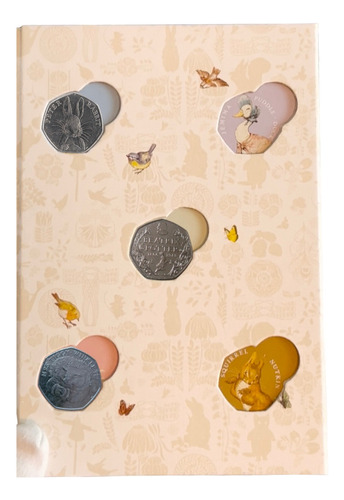 Álbum Beatrix Potter 2016 Com 3 Moedas De 50 Pence