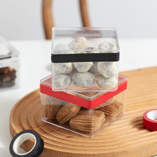 12 Cajas De Regalo De Acrílico Transparente En Forma De Cubo