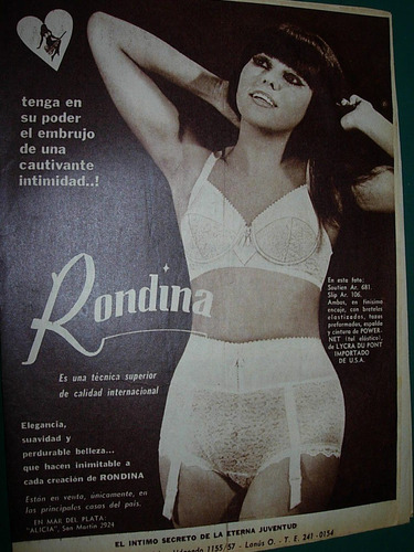Publicidad Clipping Lenceria Sexy Rondina Soutien Encaje