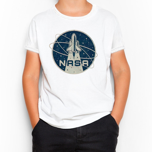 Remera Niño Niña Unisex - Nasa - Espacio 