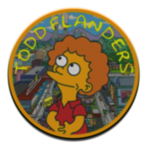 Parche Circular Simpsons Todd Flanders M01