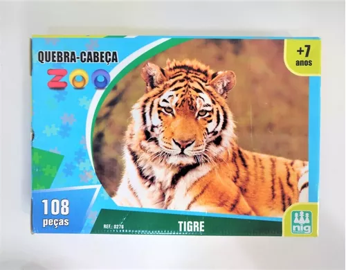 quebra cabeça 3D tigre