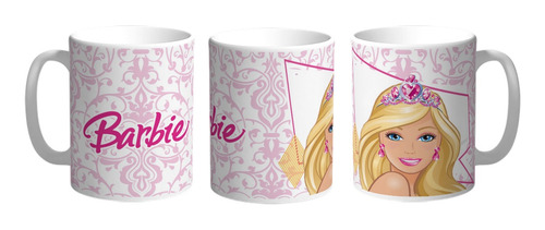 Taza De Ceramica Barbie Nenas #03