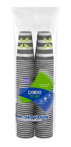 Pack De 160 Vasos Térmicos Desechables De Papel Dixie S Cst