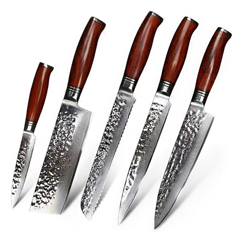 Juego De Cuchillos De Cocina 5 Cuchillos De Chef Cuchillos