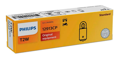 Pack 10 Lampara Philips T2w 12v 2w Ba9s