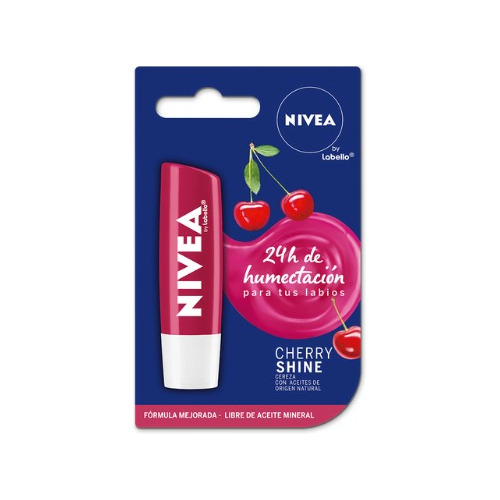 Balsamo Labial Nivea By Labello Cherry Shine