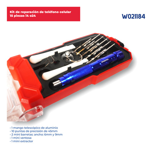 Kit Destornillador 15 Notebook Celulares Computadora Pc