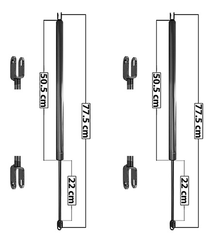 2-amortiguadores 5a Puerta Spart Nissan Urvan (00-12)