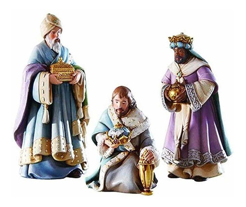 Beln Nights - Figuras De Beln De Los Tres Reyes Con Regalos,