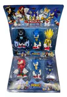 Muñecos Sonic The Hedgehog X3 Personajes 12cm