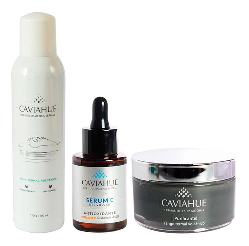 Caviahue Kit Agua Termal + Serum Antioxidante + Fango Termal