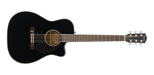 Guitarra electroacústica Fender Classic Design CC-60SCE abeto black derecha
