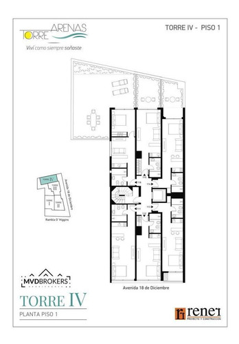 Imagen 22 de 27 de Torre Arenas T4 U715 | Venta Apartamento Monoambiente A Estrenar En Malvín Sur - Rambla - Premium - Full Amenities - Entrega Inmediata!