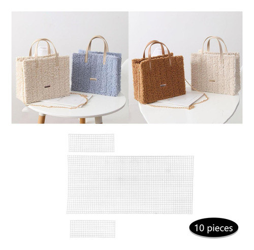10 Uds. De Hojas De Lona De Malla De Plástico Diy,