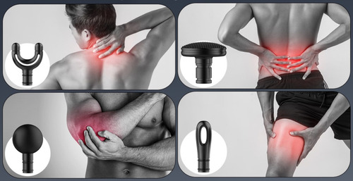 Pistola Masajeador Mango Extendido Forma U Espalda Cuello