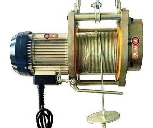 Aparejo Fema 60 Metros 250kg Doble Gancho Electrico 220v