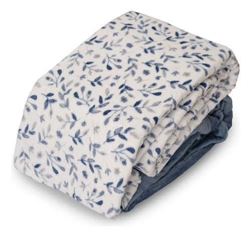 Juego De Sábana Flannel Toronto Azul King Size Azul