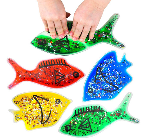 Playlearn Gel Filled Squishy Fish - Juguete Sensorial Táctil