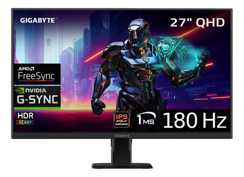 Monitor Gigabyte 27 Gs27qa 2k Gsync Fsync Ips 180hz 1ms Hdr