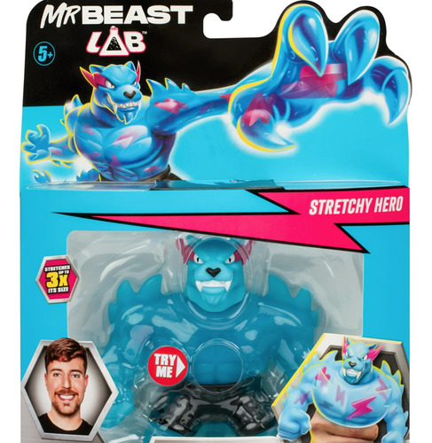 Figura Mr Beast Lab Hypercharged Panther Azul