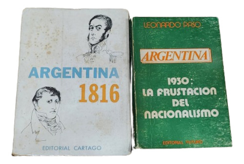 Lote 2 Libros De Historia Argentina Marxista D Leonardo Paso
