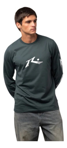 Remera Manga Larga Rusty Comp Revolution Hombre Shop Senise