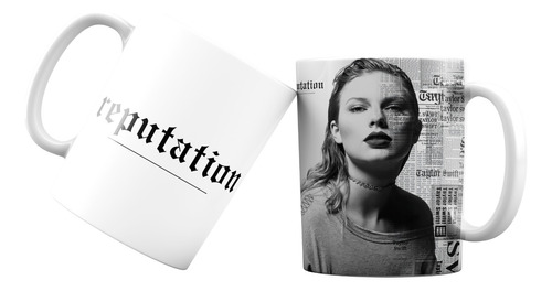 Tazón Taza Ceramica Taylor Swift Reputation Monstruatazas