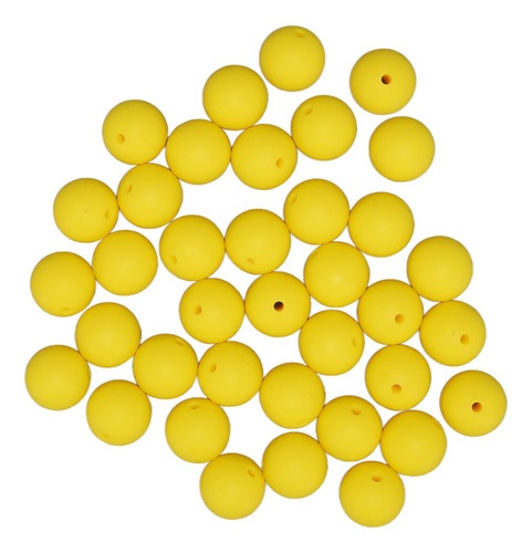 Perlas De Silicona De 15 Mm, 105 Piezas, Redondas, Sueltas,