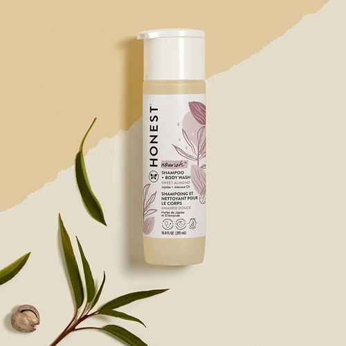 The Honest Champú Nutritivo Y Gel De Baño Almendra Bebé