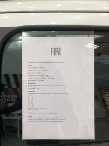 Imagen 20 de 20 de Fiat Pulse 1.3 Drive Gse Cvt / F.r