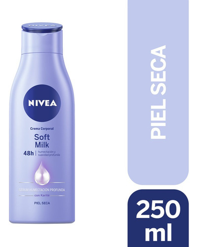 Crema Corporal Nivea Soft Milk Piel Seca 250ml