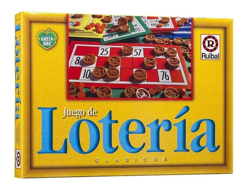 Imagen 1 de 4 de Loteria Juego De Mesa Clasico Green Box Familiar Ruibal Full
