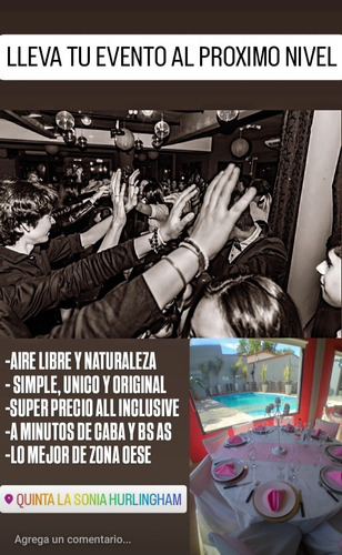 Salon De Fiestas, Quinta Para Eventos / Promo All Inclusive.
