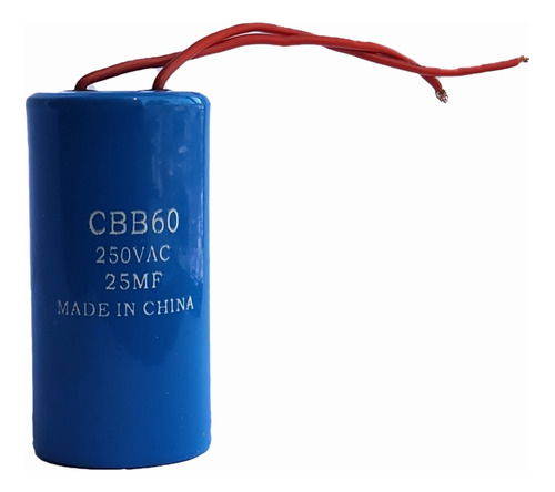 Capacitor De Trabajo 25mf/250vac Cbb60