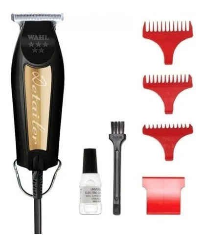Patillera Wahl Detailer Black & Gold Trimmer Barberia 9c