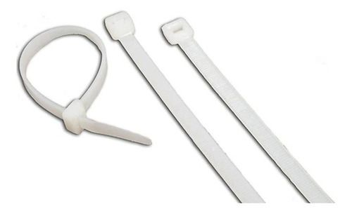 Precintos Nylon 4,8 X 200 Mm (100 Unidades) Color Blanco
