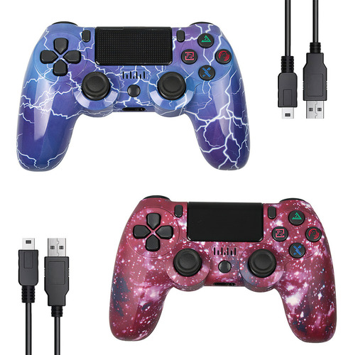 2 Mandos Inalámbricos Compatibles Con Consola De Juegos Y Pc Color Azul