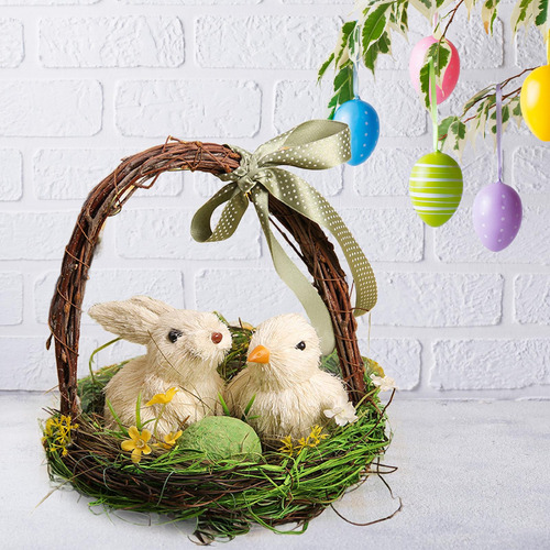 De Pascua Y Pollito Decoración Escultura Huevo De Pascua