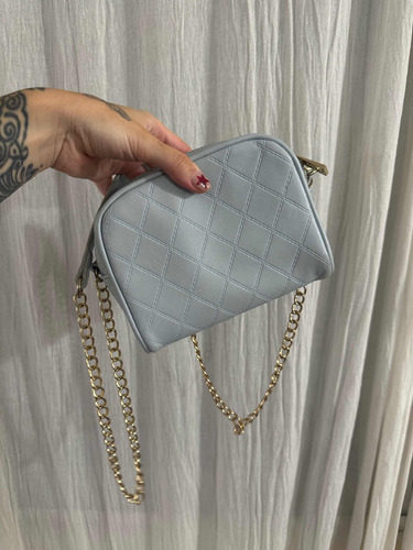 Cartera Bandolera Celeste Forever 21 Cuero Ecológico 