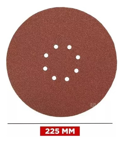 Pack De 5 Lijas Diámetro 225mm Para Lijadora Ingco / Equus