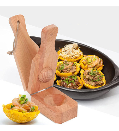 Nuevo Trituradora De Plátano Tostones De Madeira Prensa 2